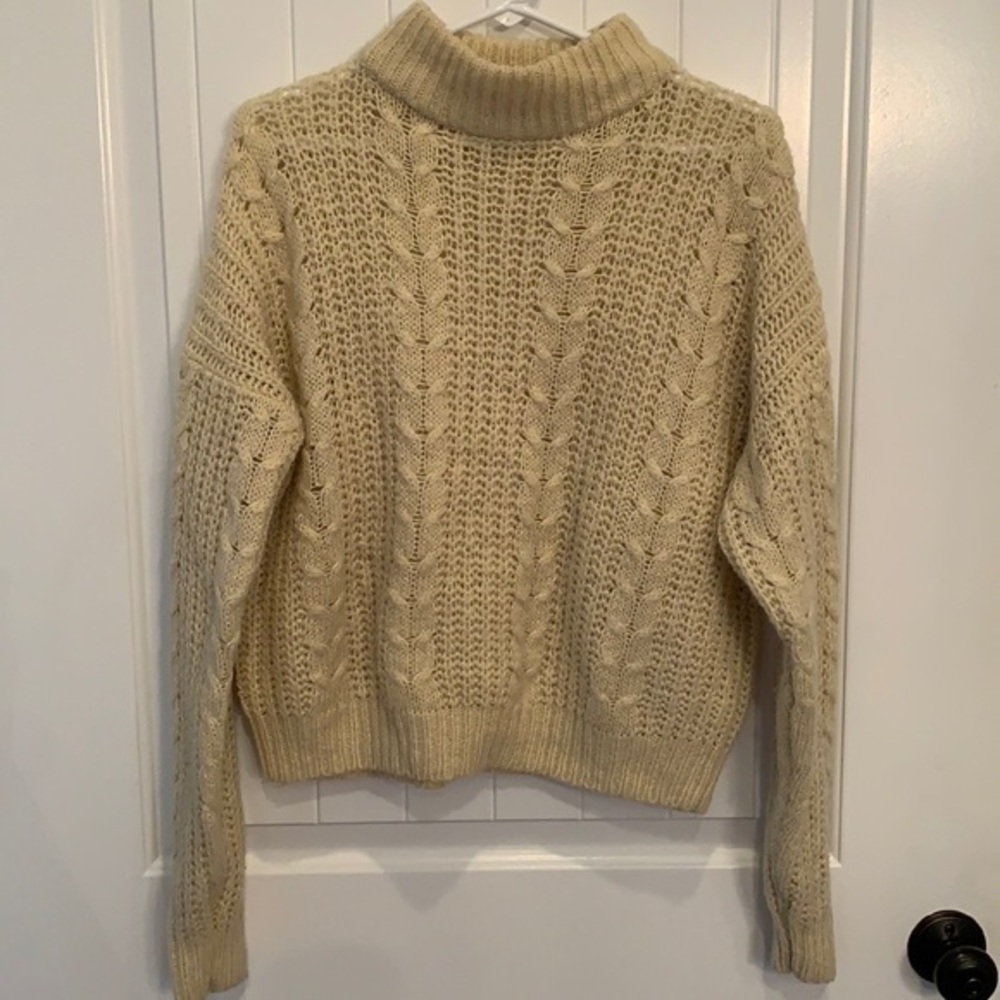 💐5/25 Deb thick warm knitted crop sweater